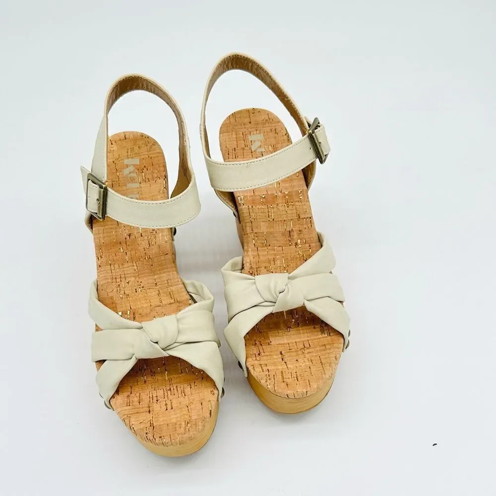 Korks Dawson Wedge Beige Sandals